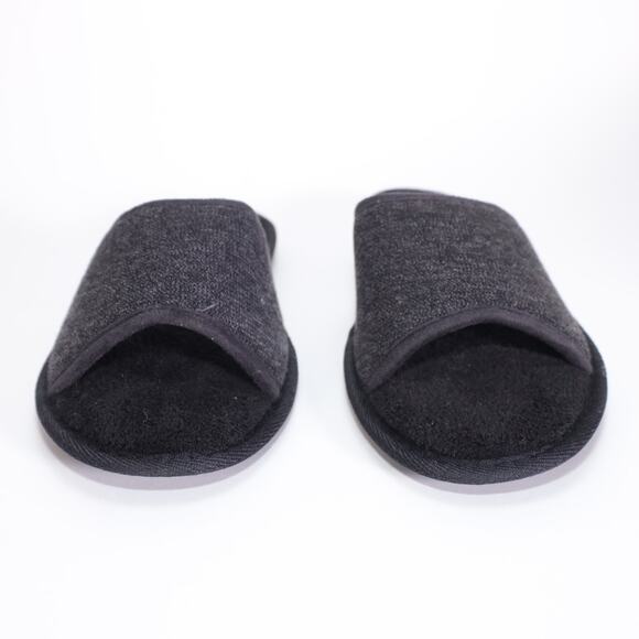Gold Toe Mens Open Toe Memory Foam Slippers - Mens Medium (8-9) - Black - NIB - Picture 3 of 7